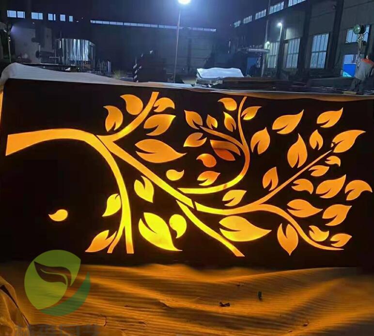 当雄耐候钢板灯箱